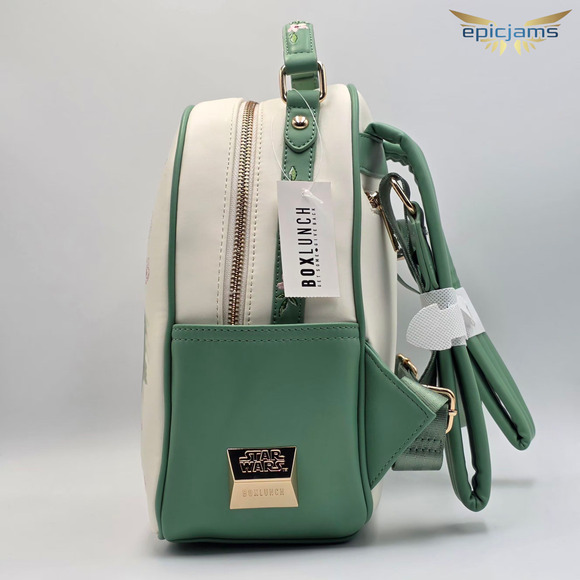 Star Wars Darth Vader Cherry Blossom Floral Green Pink Mini Backpack Bag New - Picture 4 of 8